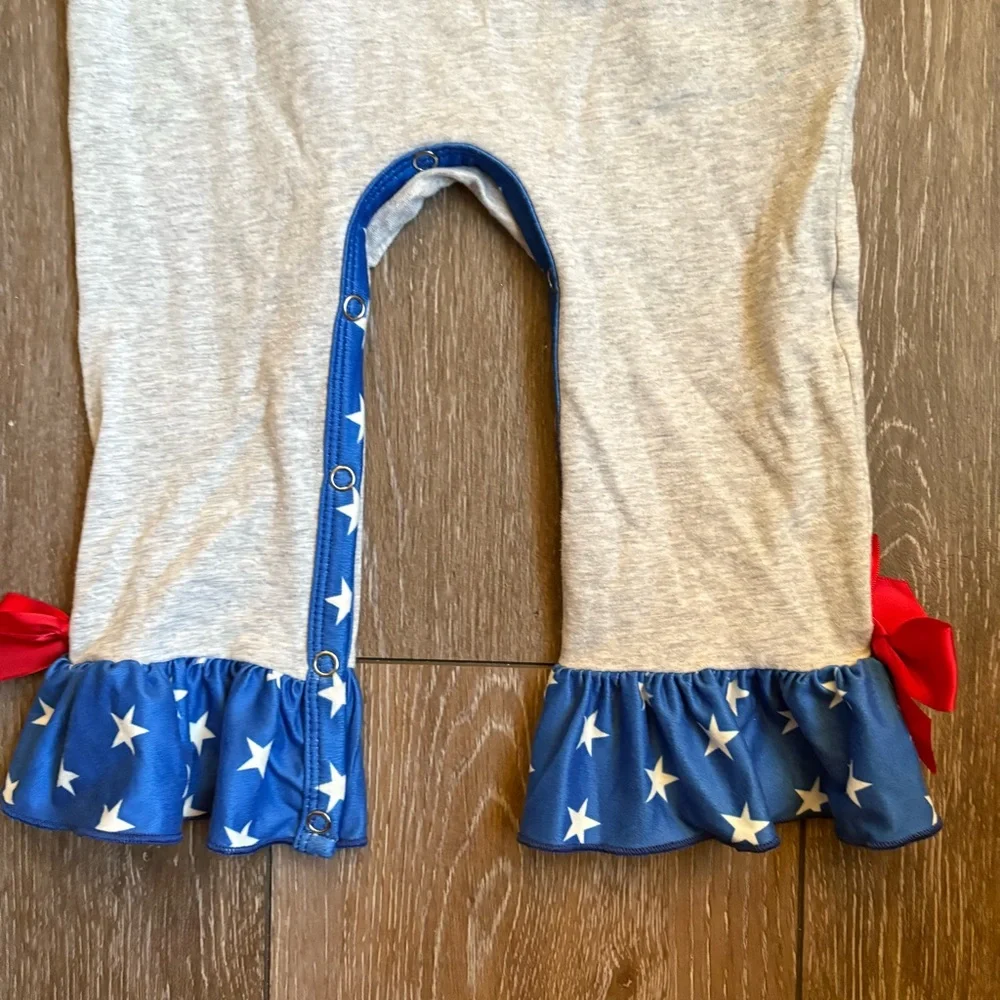 Marie Nicole Red, White and Blue Romper‎
